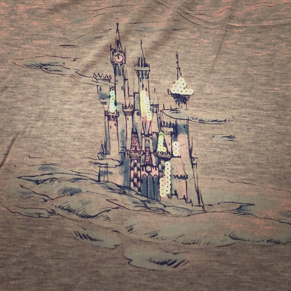 Lauren Conrad Disney castle t shirt